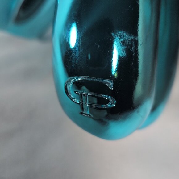 GP Green Tree Products Balloon Dog 6 1/2" Blue Chrome Jeff Koons Inspired - Picture 12 of 15